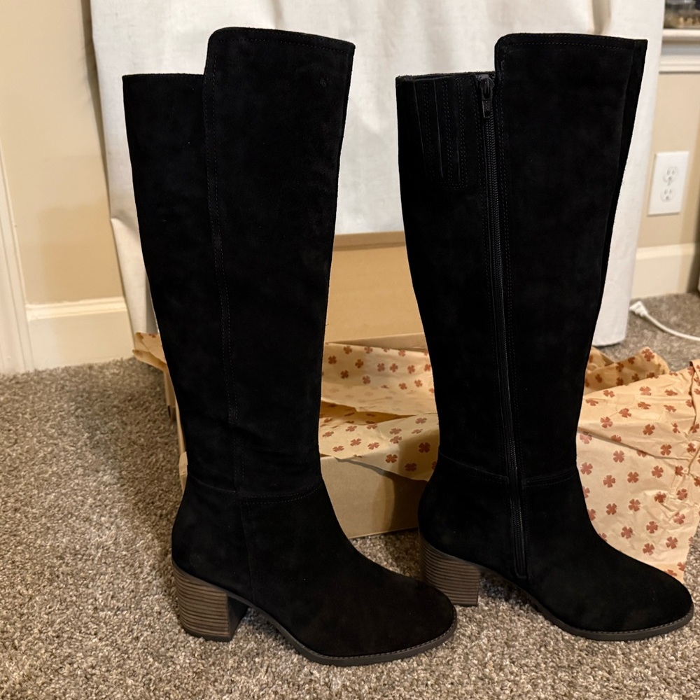 Lucky Brand Leather Boots - Extra Wide Calf - Size 8 - Picture 3 of 12
